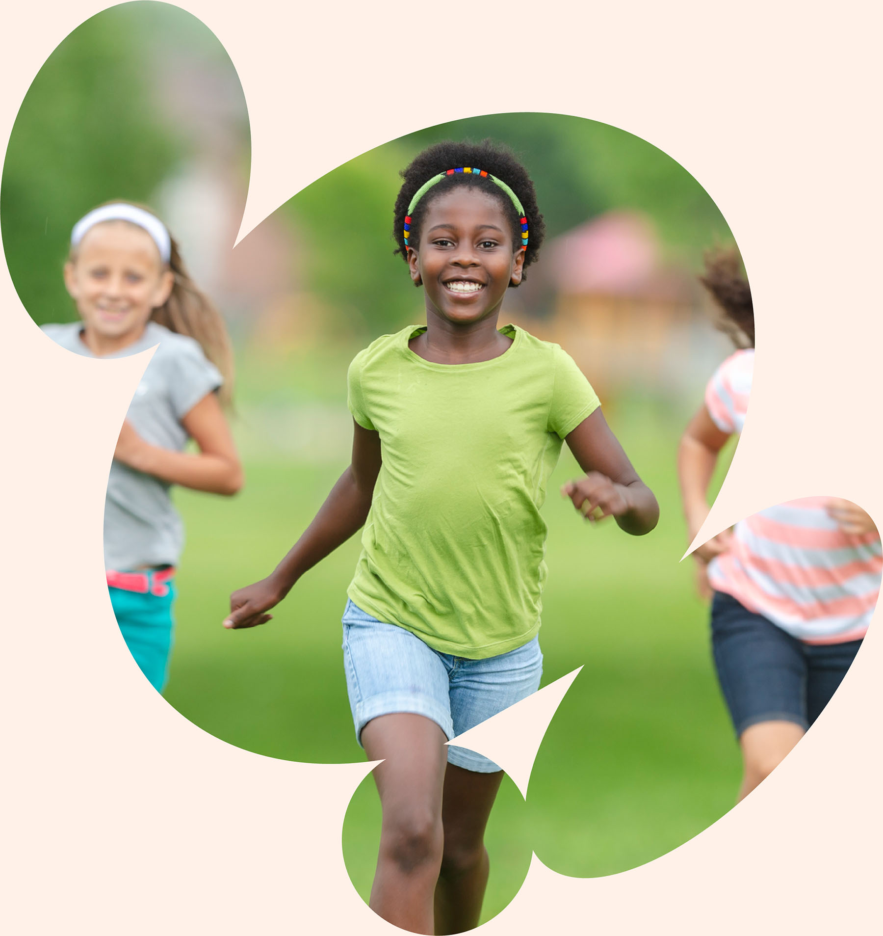 Children running outdoors to build strength, coordination, and confidence through pediatric physical therapy